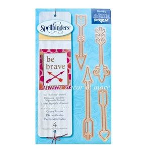 Spellbinders D-Lites Die ~  Ornate Arrows 4 Templates ~ S1-014 New